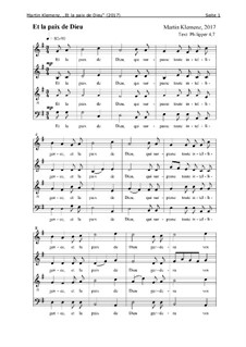 E la paix de Dieu (2017): E la paix de Dieu (2017) by Martin Klemenz