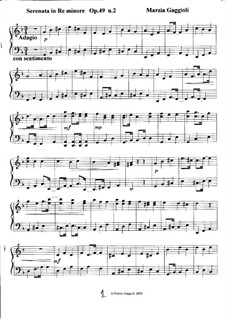 Serenatas, Op.49: Serenata No.2 in Re Minore by Marzia Gaggioli