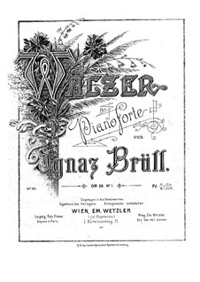 Two Piano Pieces, Op.50: No.1 Waltz by Ignaz Brüll