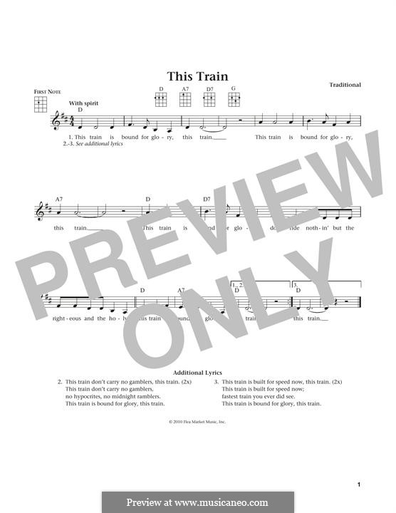 This Train: For ukulele by folklore