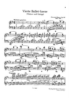 Ballet Scene No.4, BV 238 Op.33a: Waltz and Gallop by Ferruccio Busoni