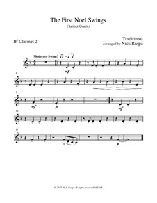 Swings: For clarinet quartet – Bb clarinet 2 part by folklore