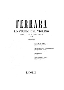 Elementary and Progressive Violin School: Volume II by Bernardo Ferrara