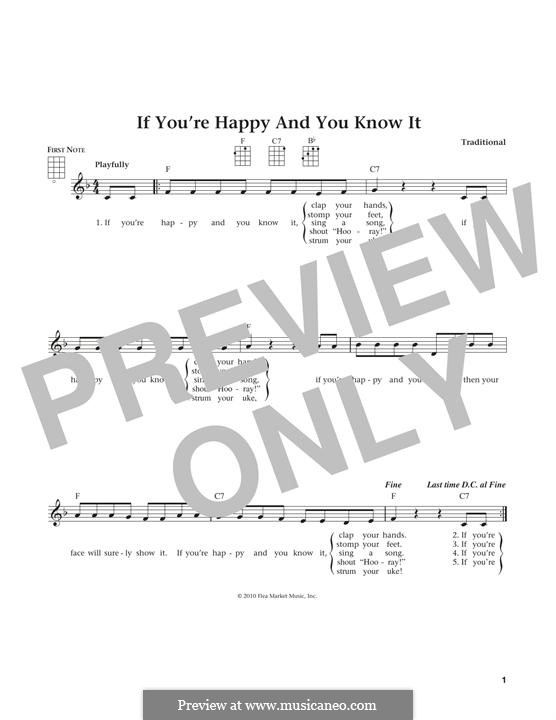 If You're Happy and You Know It: For ukulele by Laura Smith