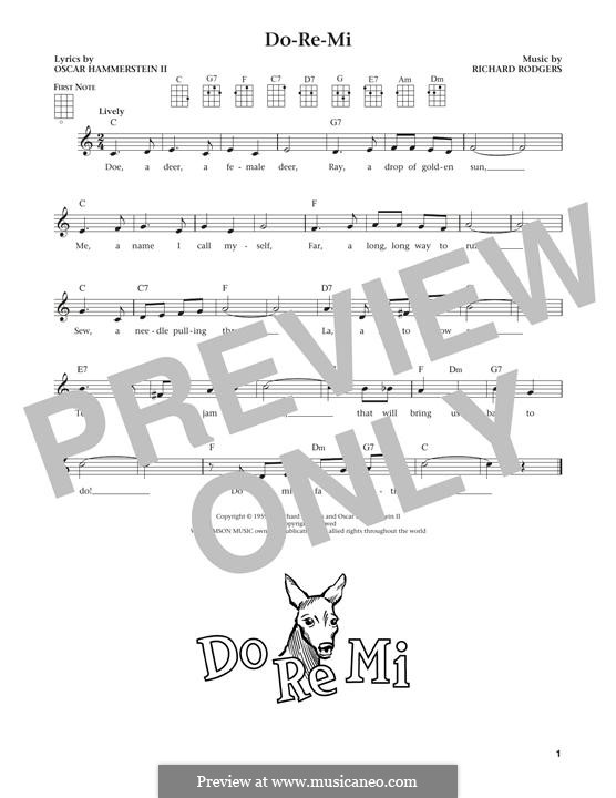 Do-Re-Mi (from The Sound of Music): For ukulele by Richard Rodgers