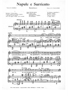 Napule e Surriento: For voice and piano by Ernesto Tagliaferri