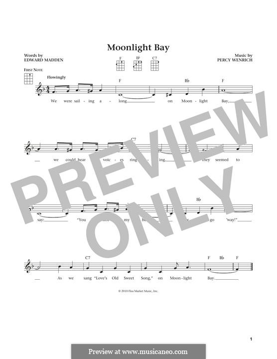 Moonlight Bay by P. Wenrich - sheet music on MusicaNeo