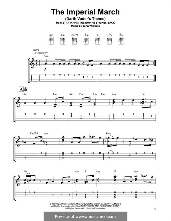 The Imperial March (Darth Vader's Theme): For ukulele by John Williams