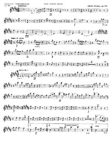 On the Beautiful Blue Danube, Op.314: Clarinet I in Bb part by Johann Strauss (Sohn)