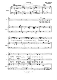 Donkey: For mixed choir and piano by Gail Brentnall