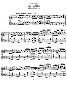 Fig Leaf Rag: For piano by Scott Joplin