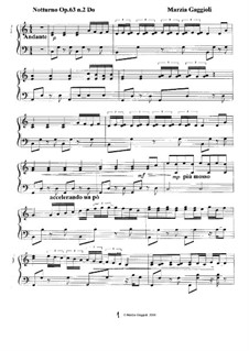 Notturnos, Op.63: Notturno No.2 in Do Maggiore by Marzia Gaggioli