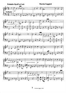 Preludios, Op.65: Preludio No.2 in Sol Minore by Marzia Gaggioli