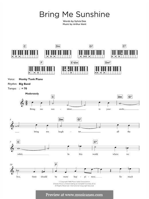 Bring Me Sunshine: For keyboard by Arthur Kent