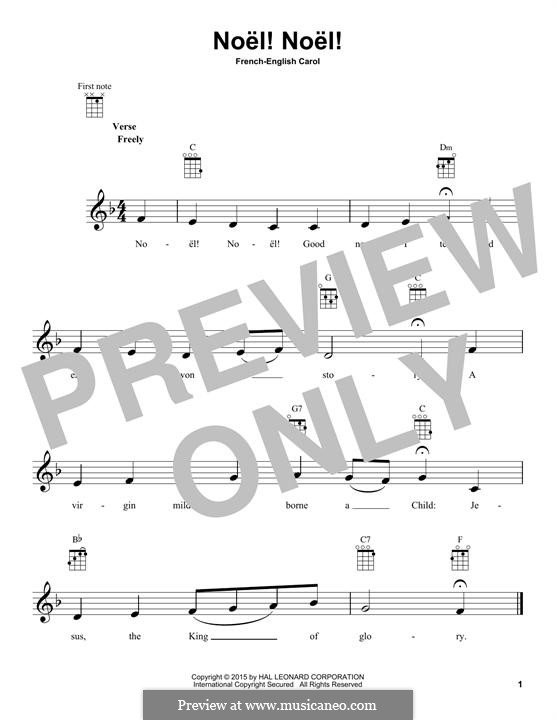 Noel! Noel!: For ukulele by folklore