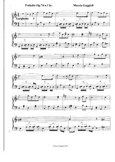 Preludios, Op.74: Preludio No.1 in La Minore by Marzia Gaggioli