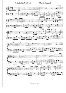 Preludios, Op.74: Preludio No.3 in La Bemolle Maggiore by Marzia Gaggioli