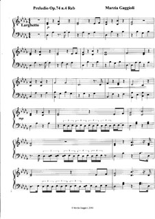 Preludios, Op.74: Preludio No.4 in Re Bemolle Maggiore by Marzia Gaggioli