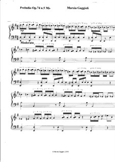 Preludios, Op.74: Preludio No.5 in Mi Minore by Marzia Gaggioli