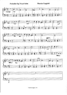 Preludios, Op.74: Preludio No.6 in Sol MInore by Marzia Gaggioli