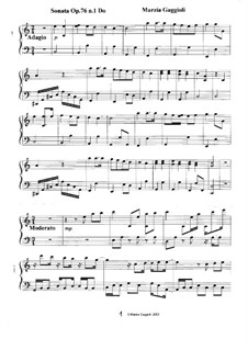 Sonatas, Op.76: Sonata No.1 in Do Maggiore by Marzia Gaggioli