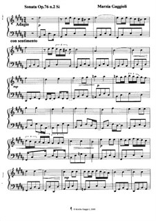 Sonatas, Op.76: Sonata No.2 in Si Maggiore by Marzia Gaggioli