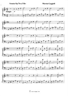 Sonatas, Op.76: Sonata No.3 in Re Minore by Marzia Gaggioli