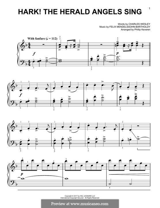 Piano version: For a single performer by Felix Mendelssohn-Bartholdy