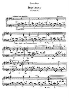 Impromptu in F Sharp Major, S.191: For piano by Franz Liszt