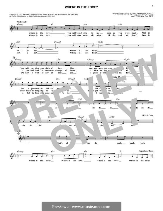 Where is the love roberta flack and donny hathaway by r macdonald