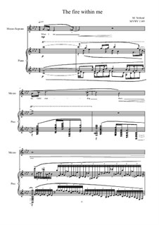Songs of love for Mezzo and Piano No.2, MVWV 1149: Songs of love for Mezzo and Piano No.2 by Maurice Verheul