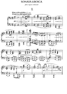 Sonata No.2 'Eroica', Op.50: For piano by Edward MacDowell