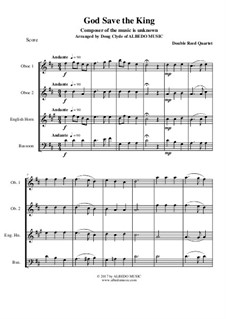 God Save the King: For double reed quartet by folklore