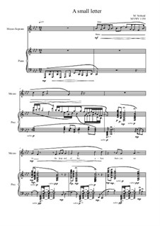 Songs of love for Mezzo and Piano No.3, MVWV 1150: Songs of love for Mezzo and Piano No.3 by Maurice Verheul