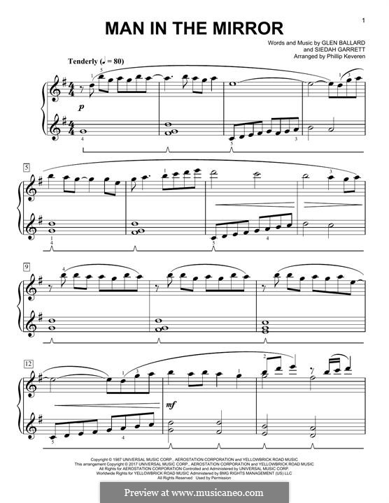Vocal-instrumental version: For piano (classical version) by Glen Ballard, Siedah Garrett