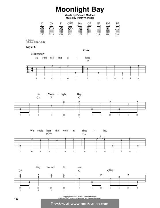 Moonlight Bay by P. Wenrich - sheet music on MusicaNeo