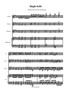 Quartet instruments version: For swing quartet by James Lord Pierpont