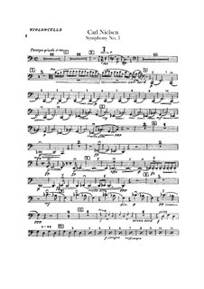 Symphony No.5, FS 97 Op.50: Cello part by Carl Nielsen