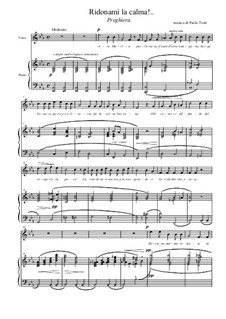 Ridonami la calma by F.P. Tosti - sheet music on MusicaNeo