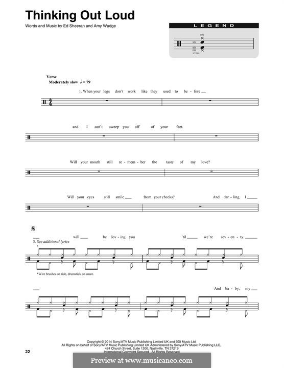 Thinking Out Loud: Drum set by Ed Sheeran, Amy Wadge