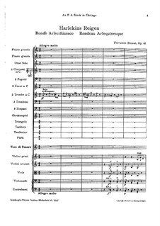 Rondò arlecchinesco, BV 266 Op.46: Rondò arlecchinesco by Ferruccio Busoni