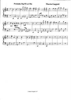 Preludios, Op.93: Preludio No.4 in Do Maggiore by Marzia Gaggioli
