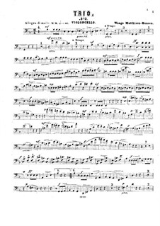 Piano Trio No.2 in D Minor: Cello part by Waage Matthison-Hansen