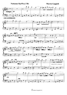 Notturnos, Op.95: Notturno No.1 in Mi Minore by Marzia Gaggioli
