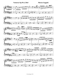 Notturnos, Op.95: Notturno No.2 in Do Diesis Maggiore by Marzia Gaggioli