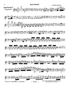 Three Serenades for Three Flutes: Flute II part by Saverio Mercadante