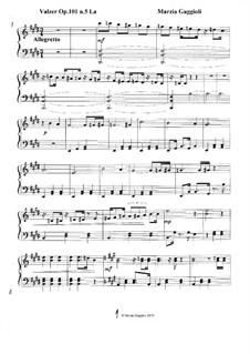 Valzers, Op.101: Valzer No.5 in La Maggiore by Marzia Gaggioli