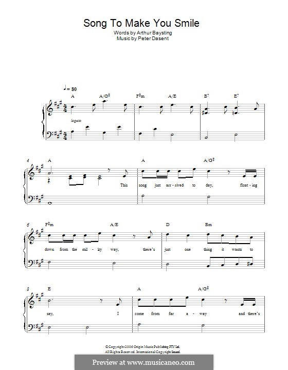 Songs That Make You Smile Songs to Make You Smile by P. Dasent - sheet music on MusicaNeo