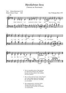 Herzliebster Jesu: Für Chor by Johann Crüger
