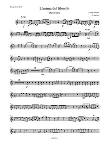 L'anima del filosofo: Ouvertüre – Trompete 2 in B by Joseph Haydn
